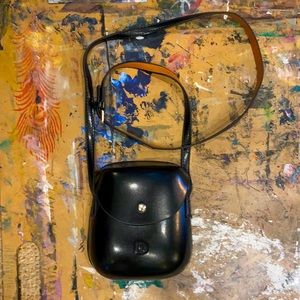 Cross body black purse.